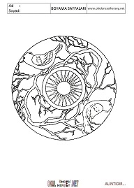 Mandala boyama sayfaları